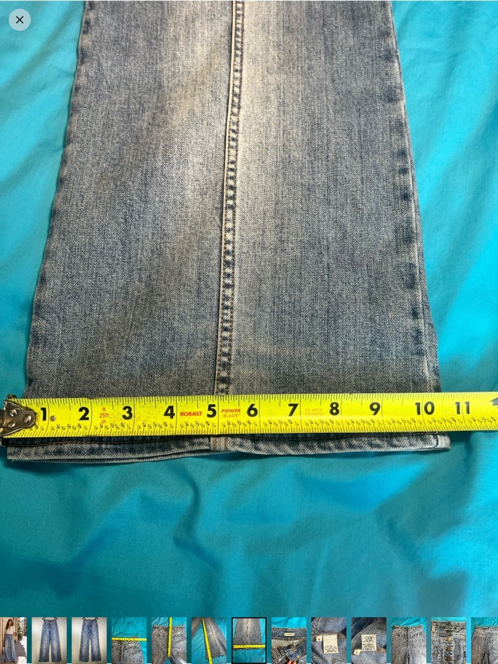 Ulla Johnson High Rise Wide Leg Belted Jeans Size 6 - Picture 7 of 15